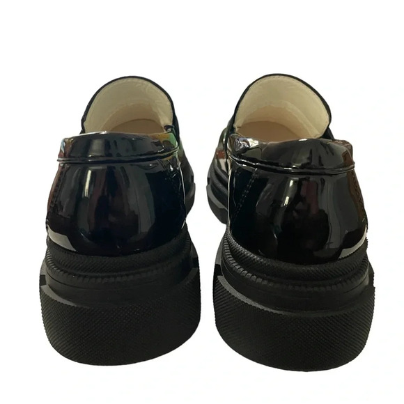 YETIER Platform Loafer Slip-ons Round Toe Chunky Shoes Women’s Size 7 Y2K Retro - Picture 3 of 11